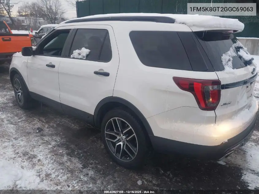 1FM5K8GT2GGC69063 2016 Ford Explorer Sport