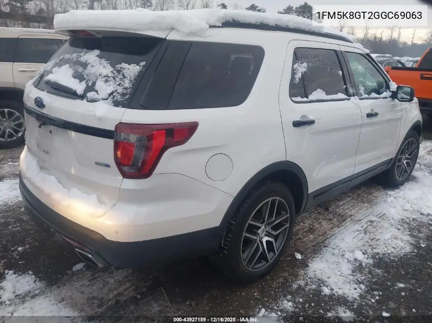 1FM5K8GT2GGC69063 2016 Ford Explorer Sport