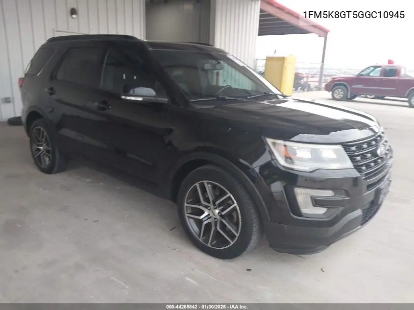 1FM5K8GT5GGC10945 2016 Ford Explorer Sport