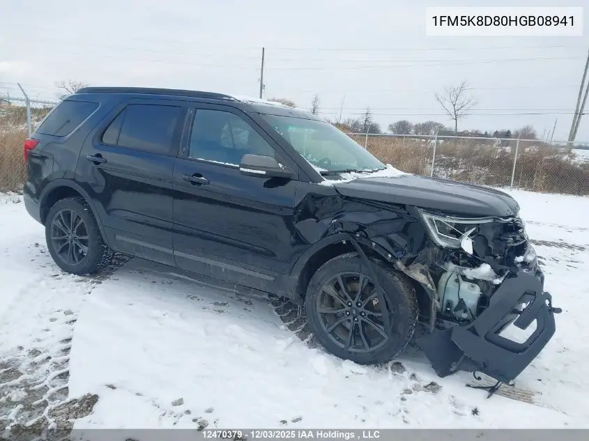 1FM5K8D80HGB08941 2017 Ford Explorer Xlt