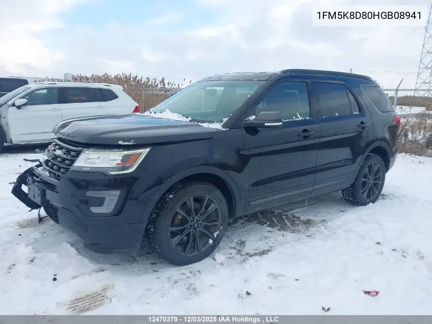 1FM5K8D80HGB08941 2017 Ford Explorer Xlt