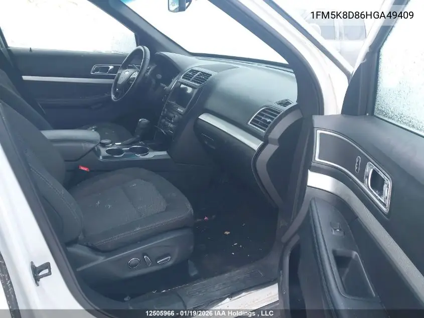 1FM5K8D86HGA49409 2017 Ford Explorer Xlt