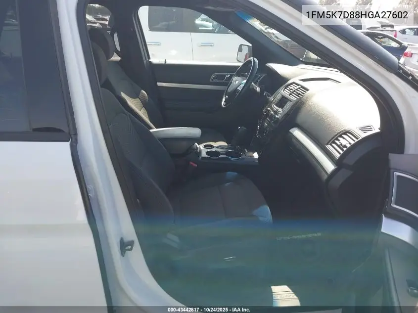 1FM5K7D88HGA27602 2017 Ford Explorer Xlt