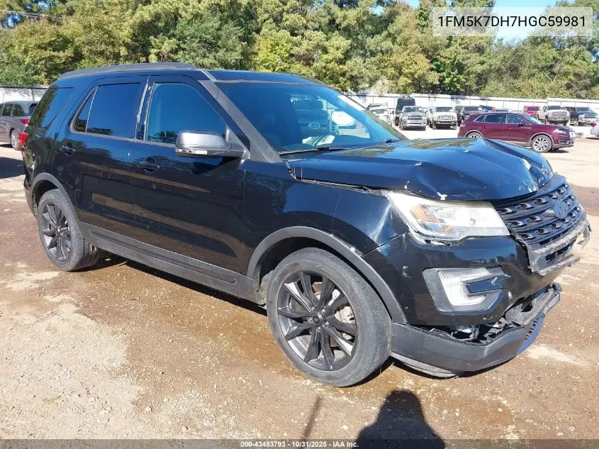 1FM5K7DH7HGC59981 2017 Ford Explorer Xlt