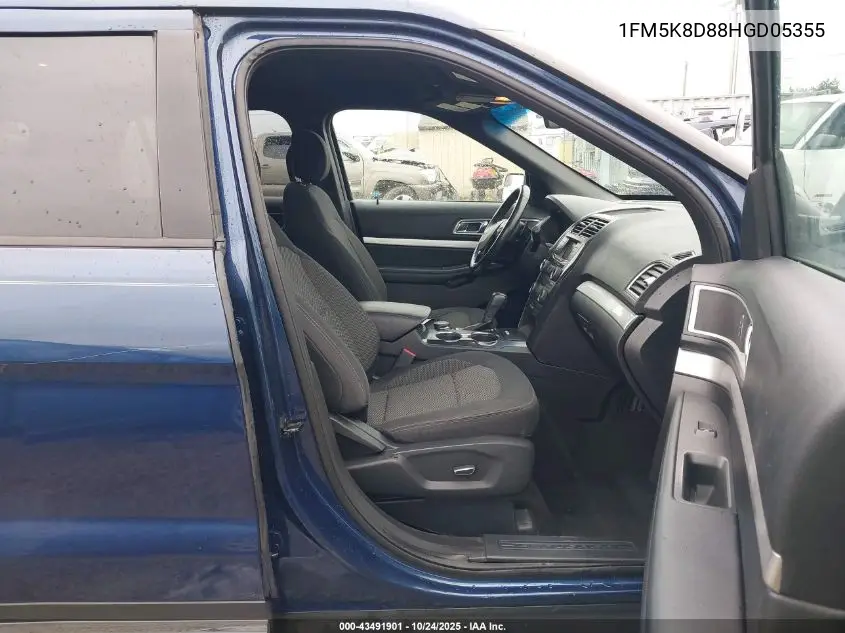 1FM5K8D88HGD05355 2017 Ford Explorer Xlt