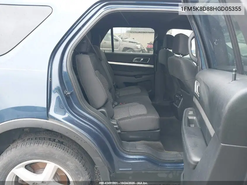 1FM5K8D88HGD05355 2017 Ford Explorer Xlt