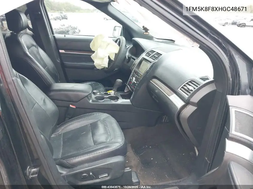 1FM5K8F8XHGC48671 2017 Ford Explorer Limited