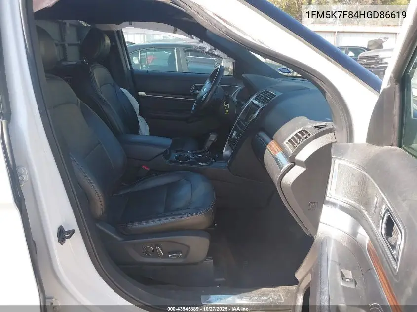 1FM5K7F84HGD86619 2017 Ford Explorer Limited