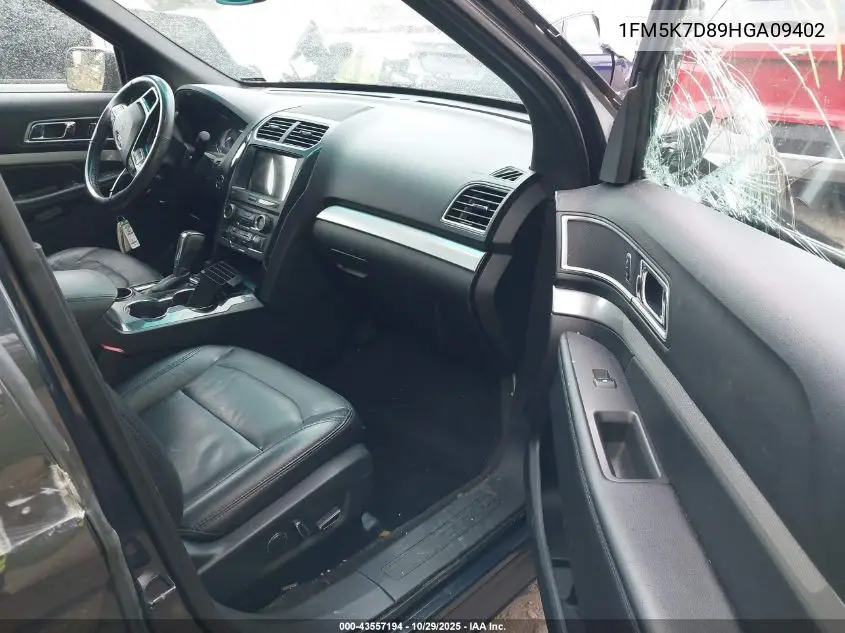 1FM5K7D89HGA09402 2017 Ford Explorer Xlt