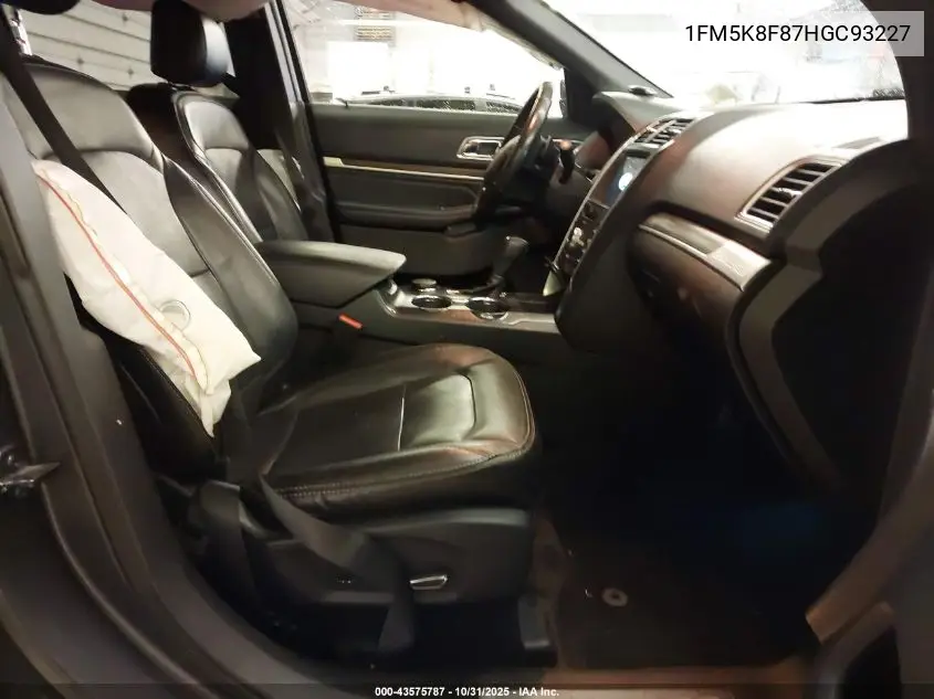 1FM5K8F87HGC93227 2017 Ford Explorer Limited