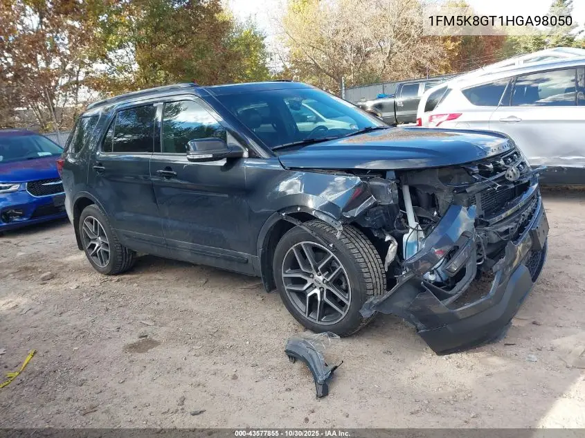 1FM5K8GT1HGA98050 2017 Ford Explorer Sport