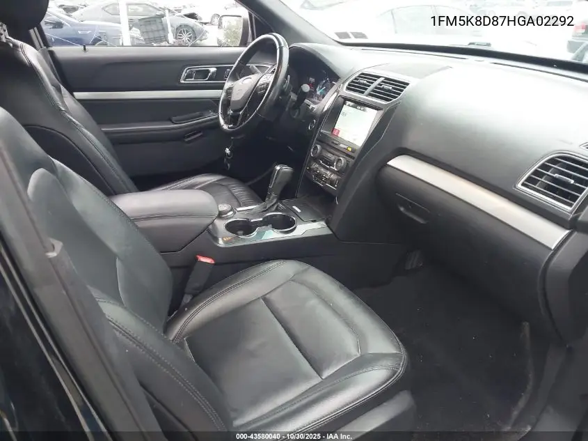 1FM5K8D87HGA02292 2017 Ford Explorer Xlt