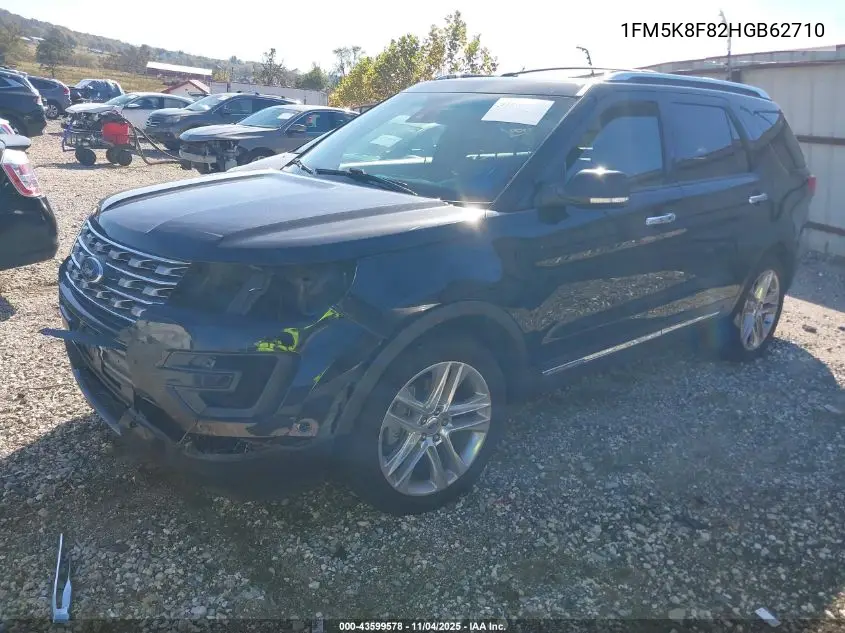 1FM5K8F82HGB62710 2017 Ford Explorer Limited