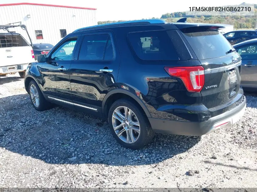 1FM5K8F82HGB62710 2017 Ford Explorer Limited