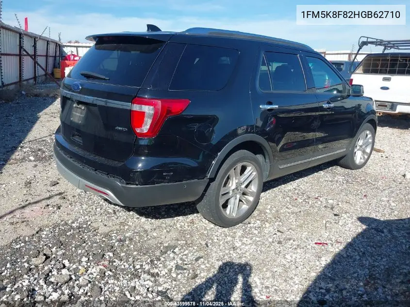 1FM5K8F82HGB62710 2017 Ford Explorer Limited