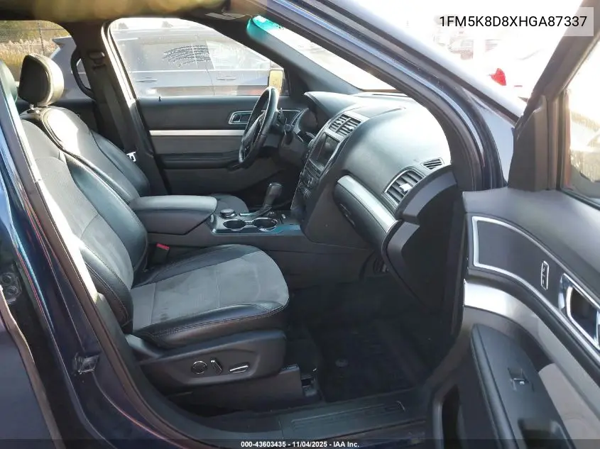 1FM5K8D8XHGA87337 2017 Ford Explorer Xlt