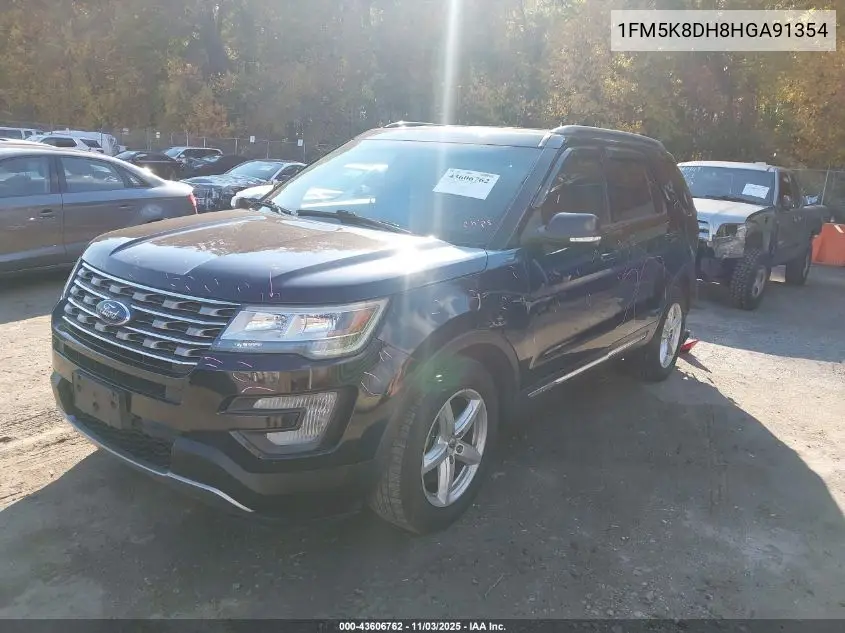 1FM5K8DH8HGA91354 2017 Ford Explorer Xlt