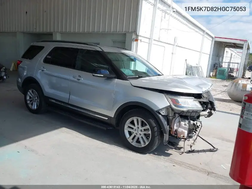 1FM5K7D82HGC75053 2017 Ford Explorer Xlt