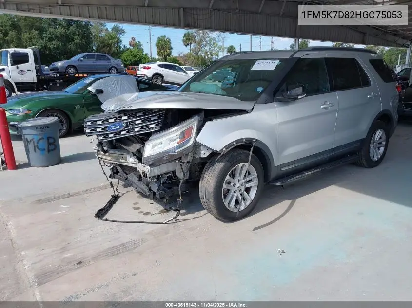 1FM5K7D82HGC75053 2017 Ford Explorer Xlt