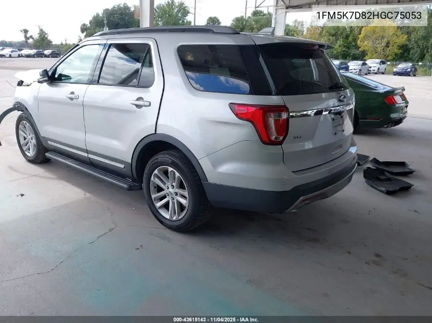 1FM5K7D82HGC75053 2017 Ford Explorer Xlt