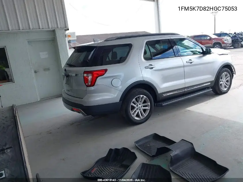1FM5K7D82HGC75053 2017 Ford Explorer Xlt