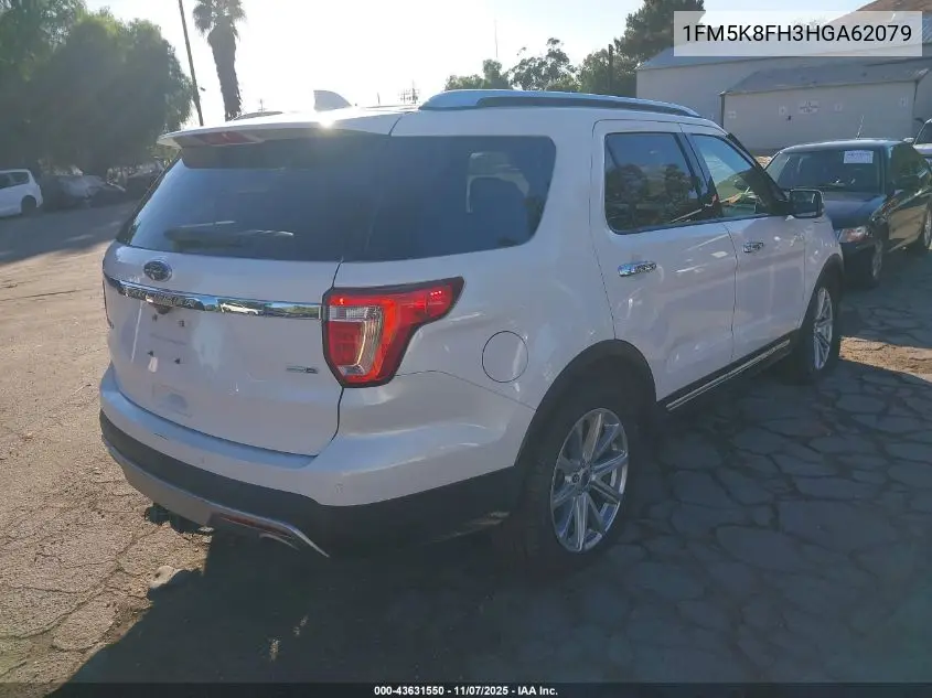 1FM5K8FH3HGA62079 2017 Ford Explorer Limited