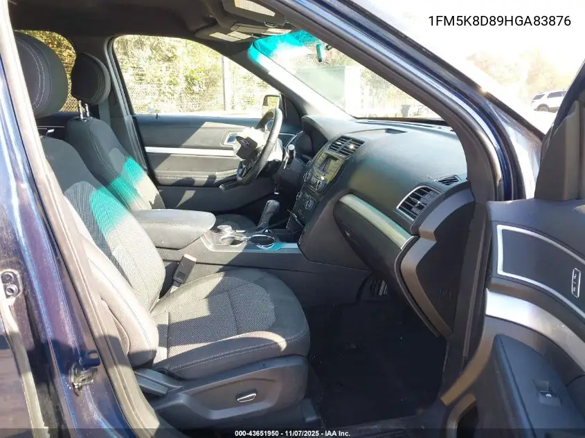 1FM5K8D89HGA83876 2017 Ford Explorer Xlt