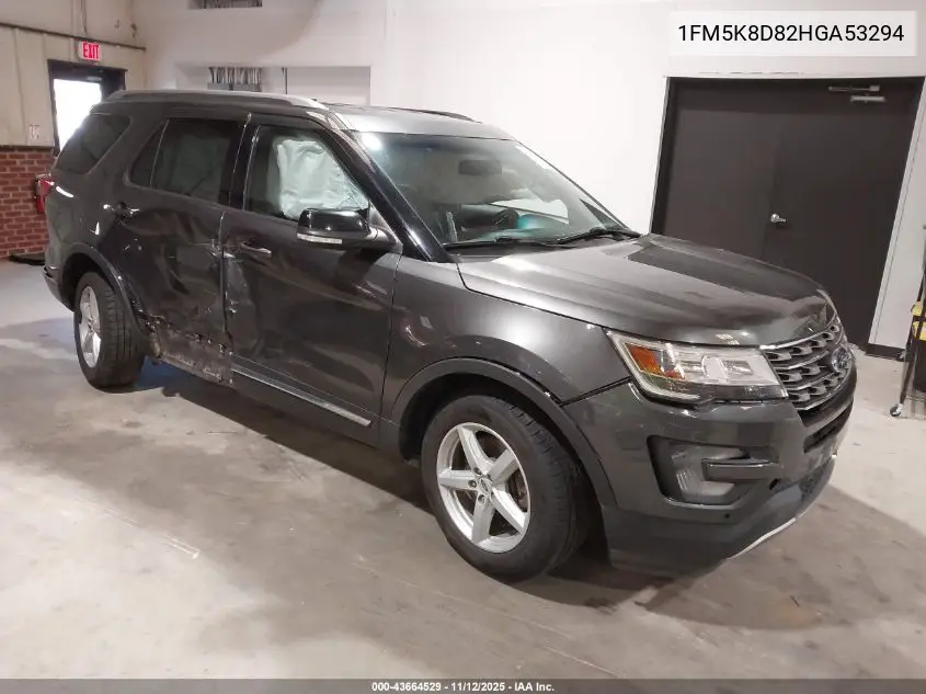 1FM5K8D82HGA53294 2017 Ford Explorer Xlt