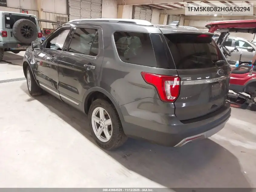 1FM5K8D82HGA53294 2017 Ford Explorer Xlt