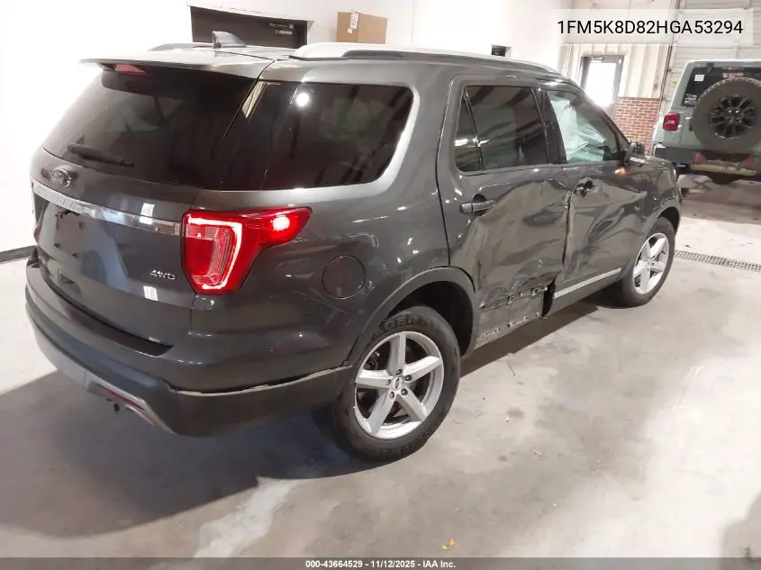 1FM5K8D82HGA53294 2017 Ford Explorer Xlt