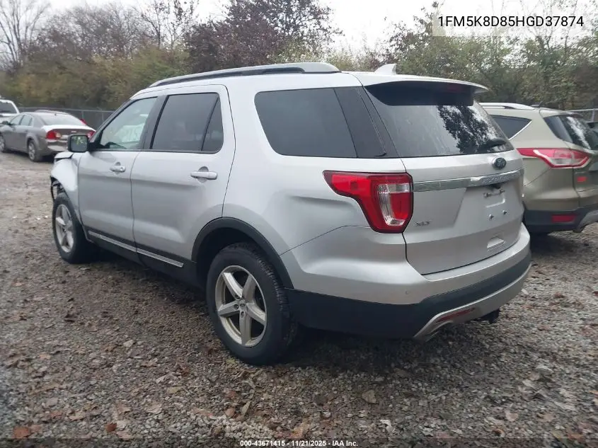 1FM5K8D85HGD37874 2017 Ford Explorer Xlt