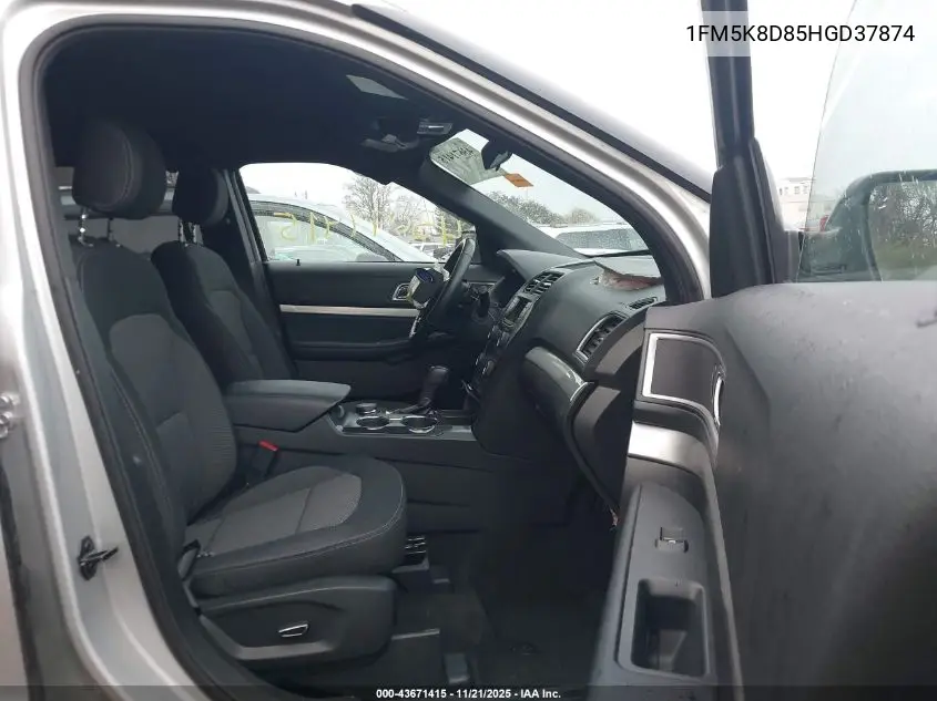 1FM5K8D85HGD37874 2017 Ford Explorer Xlt