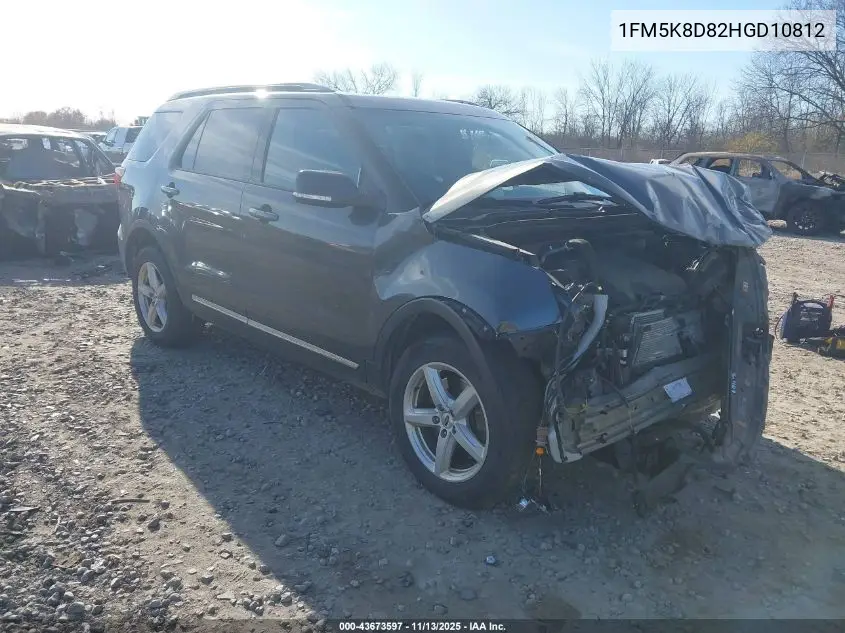 1FM5K8D82HGD10812 2017 Ford Explorer Xlt