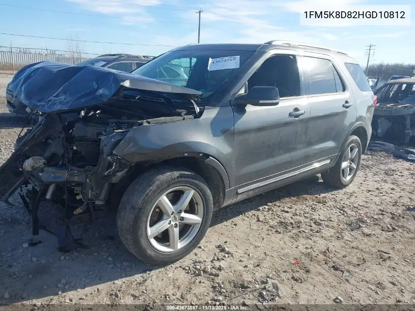 1FM5K8D82HGD10812 2017 Ford Explorer Xlt