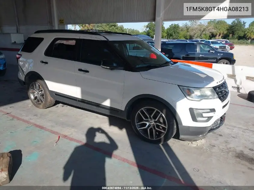 1FM5K8GT4HGA08213 2017 Ford Explorer Sport