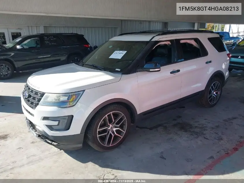 1FM5K8GT4HGA08213 2017 Ford Explorer Sport