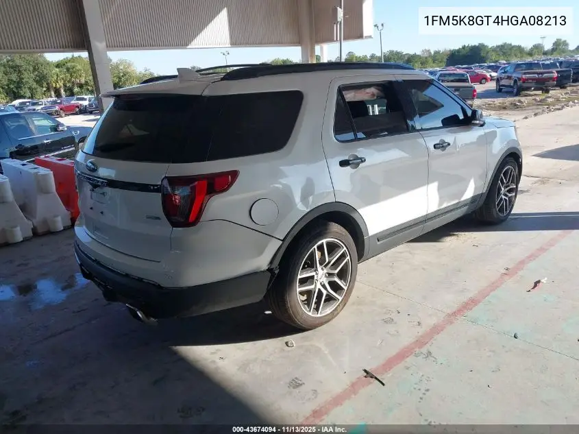 1FM5K8GT4HGA08213 2017 Ford Explorer Sport