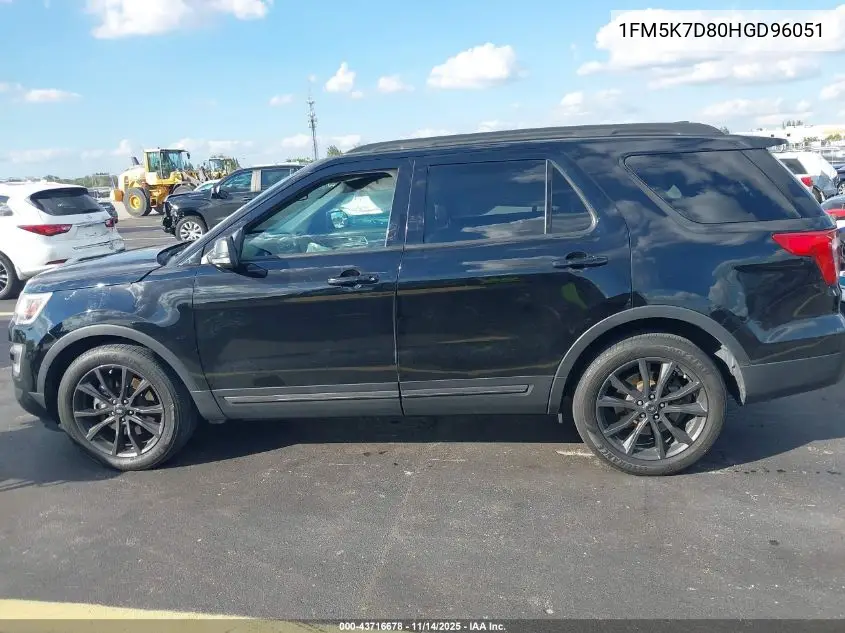 1FM5K7D80HGD96051 2017 Ford Explorer Xlt