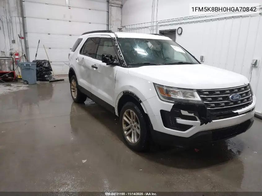 1FM5K8BH0HGA70842 2017 Ford Explorer