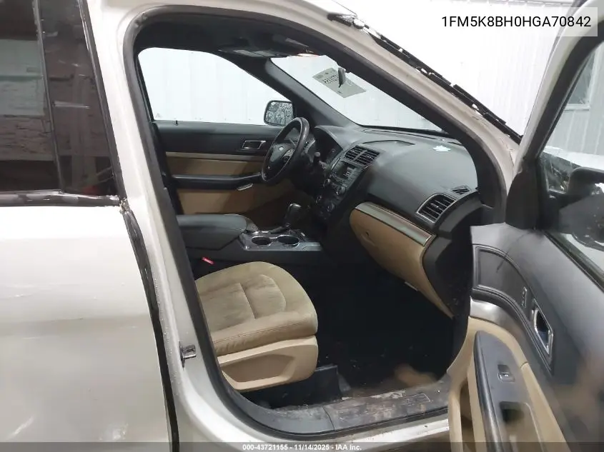 1FM5K8BH0HGA70842 2017 Ford Explorer
