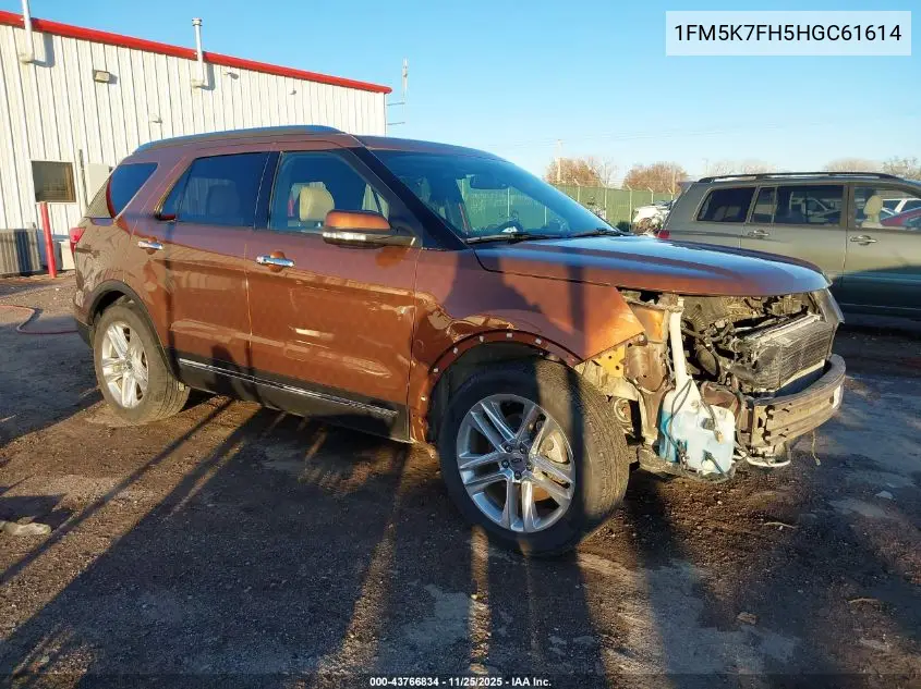 1FM5K7FH5HGC61614 2017 Ford Explorer Limited