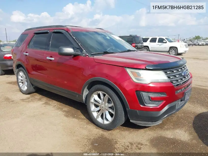 1FM5K7BH6HGB21285 2017 Ford Explorer