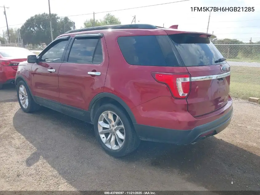 1FM5K7BH6HGB21285 2017 Ford Explorer