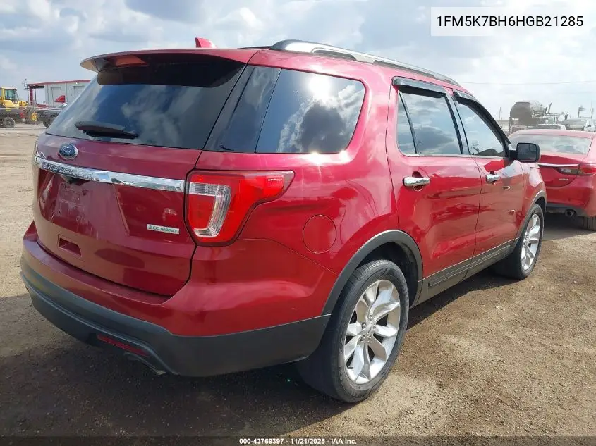 1FM5K7BH6HGB21285 2017 Ford Explorer