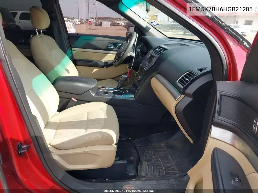 1FM5K7BH6HGB21285 2017 Ford Explorer