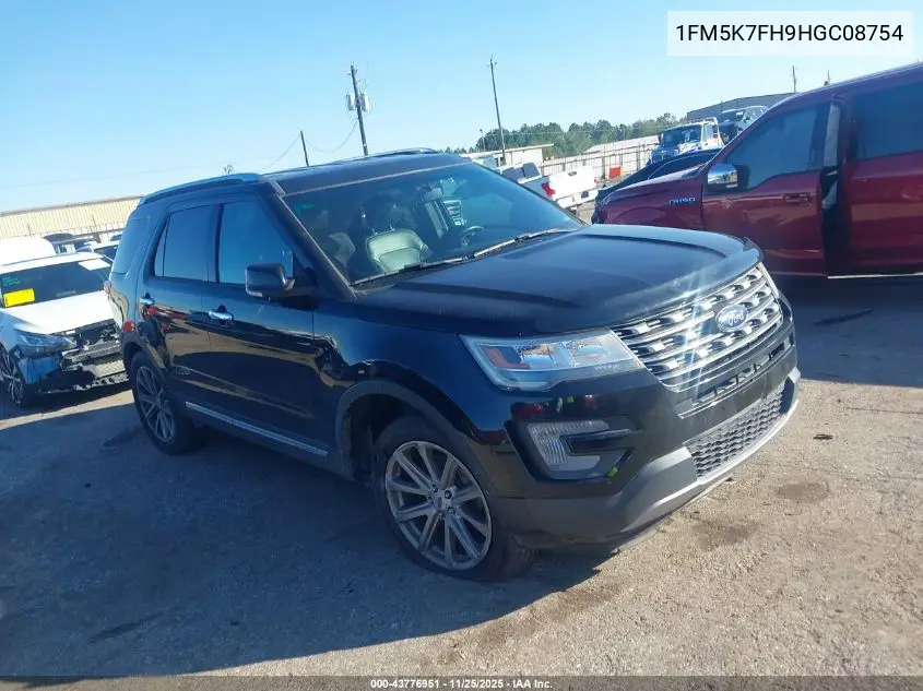 1FM5K7FH9HGC08754 2017 Ford Explorer Limited