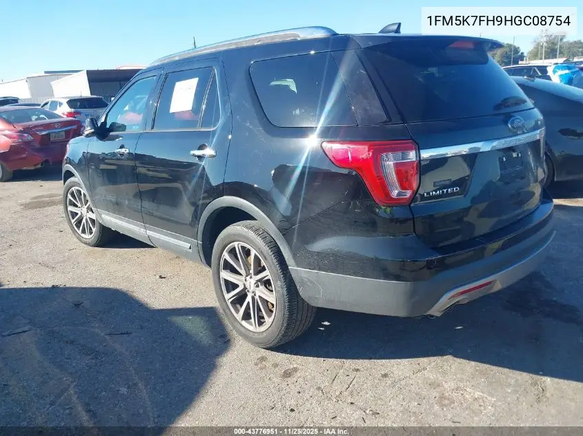 1FM5K7FH9HGC08754 2017 Ford Explorer Limited