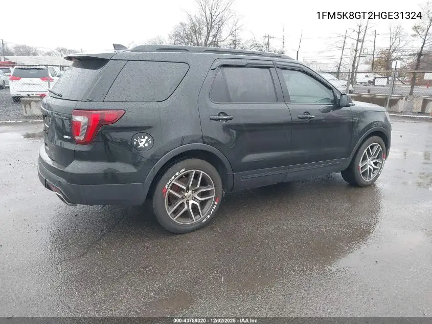 1FM5K8GT2HGE31324 2017 Ford Explorer Sport