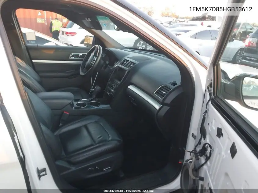 1FM5K7D85HGB53612 2017 Ford Explorer Xlt
