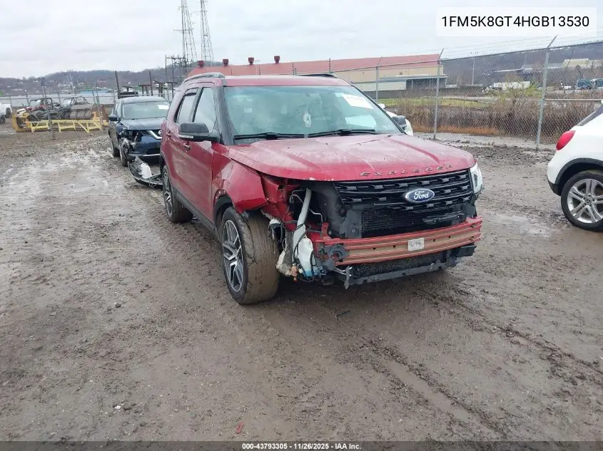 1FM5K8GT4HGB13530 2017 Ford Explorer Sport